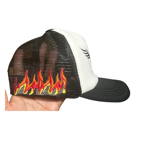 Rich Mere Flames Trucker Hat